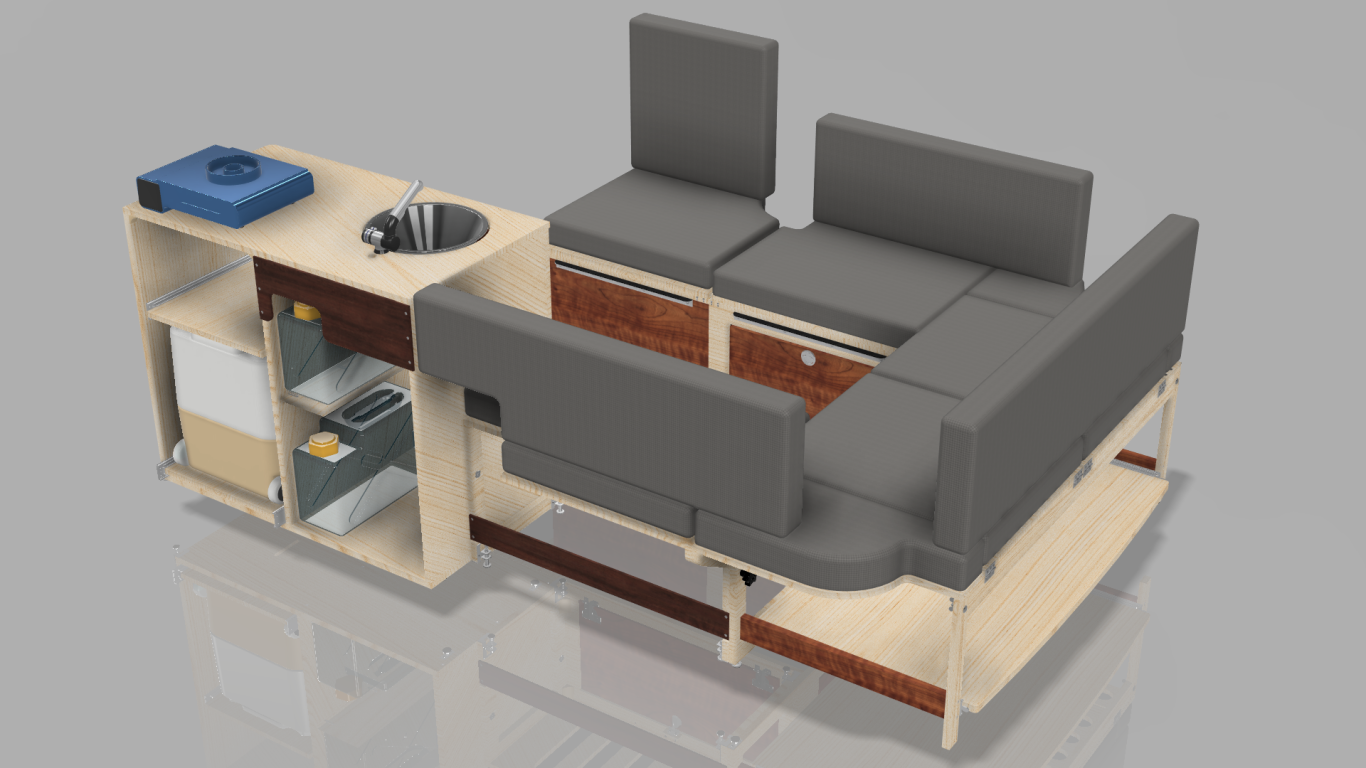 Gesamtkonstruktion Rückseite